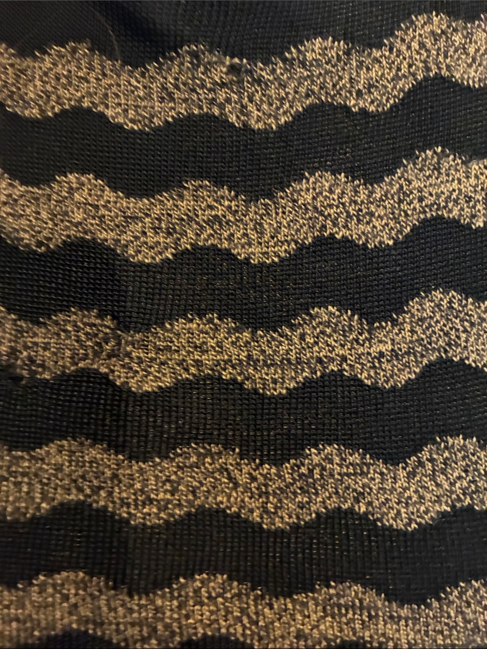 Fendi vintage Brown and Black Wavy Stripe Long-Sleeve Sweater Top - Picture 6 of 8